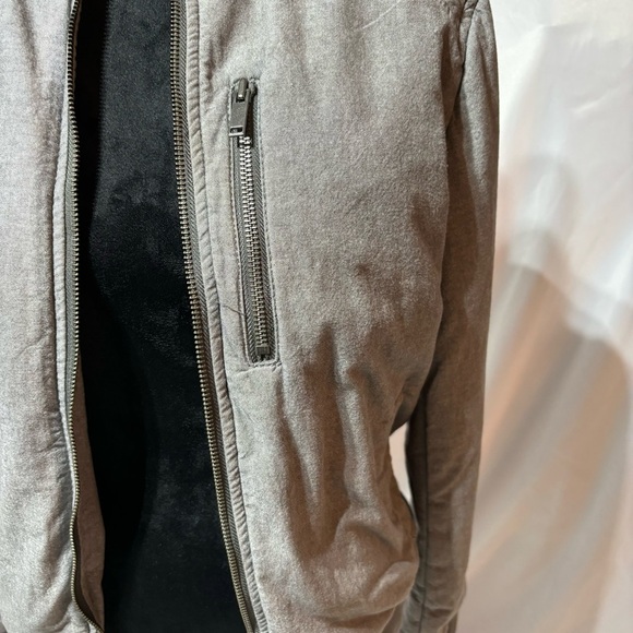 Banana Republic Unisex Gray Bomber Jacket Size S - Picture 6 of 9
